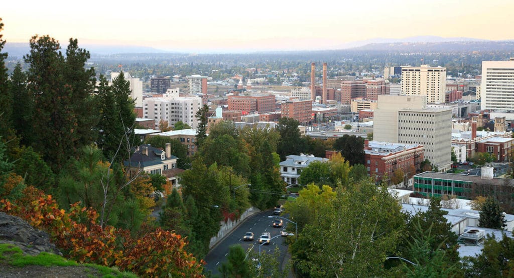 downtown Spokane Washington